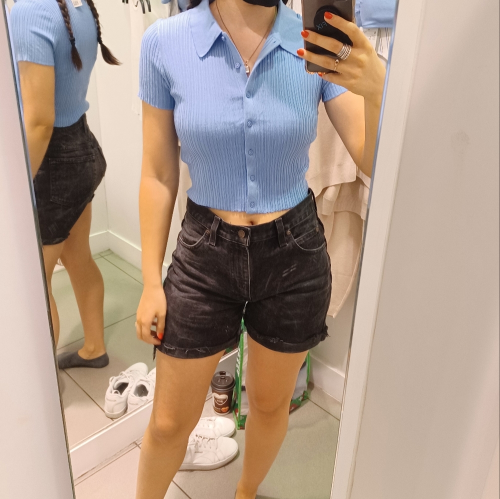 Vintage Dakota Washed Black Denim Cutoff Shorts, Men's Size 30